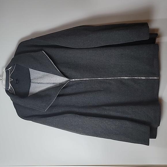 Emery Rose Jackets & Blazers - Emery🌹Rose Gray Full Zip-up Jacket 4XL
